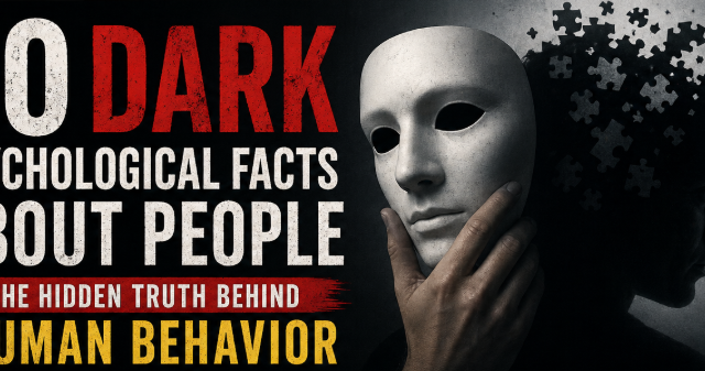 20 Dark Psychological Facts About People