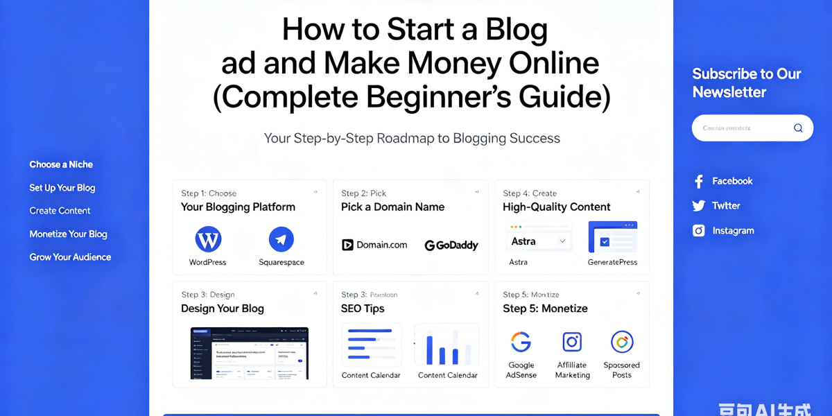 How to Start a Blog and Make Money Online (Complete Beginner’s Guide)