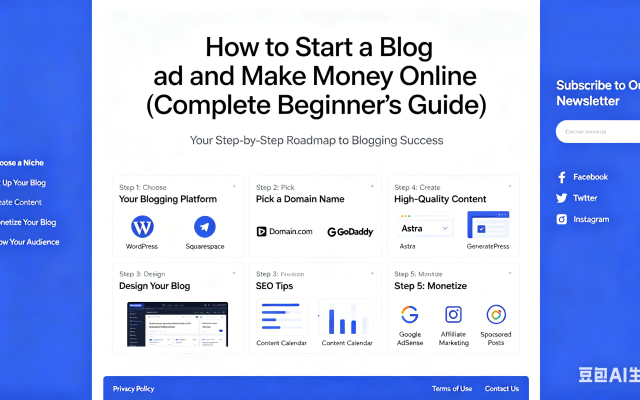 How to Start a Blog and Make Money Online (Complete Beginner’s Guide)