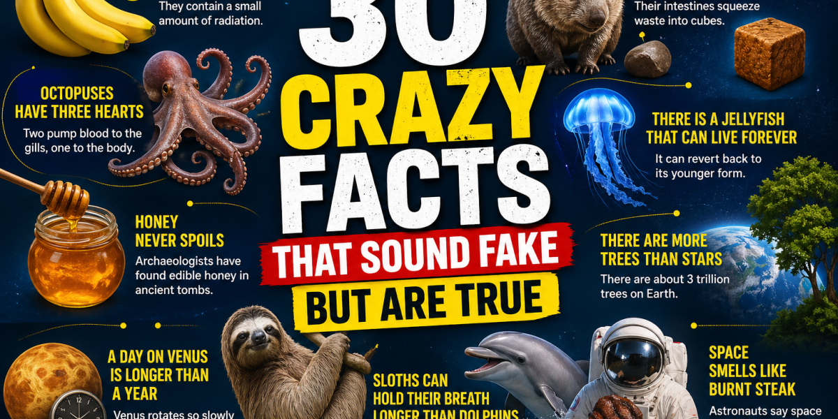 30 Crazy Facts That Sound Fake But Are True (You Won’t Believe #12)