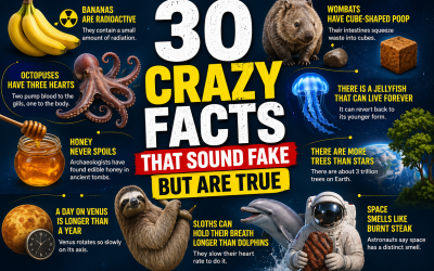 30 Crazy Facts That Sound Fake But Are True (You Won’t Believe #12)