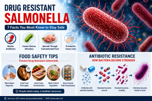 antibiotic resistance drug resistant salmonella bacteria concept