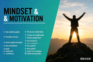 weight loss mindset motivation discipline infographic